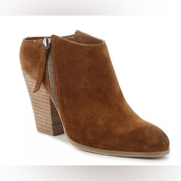 Dolce Vita Brown Suede Leather Ankle Booties Shoes Women’s size 11 boho Western - Picture 1 of 15